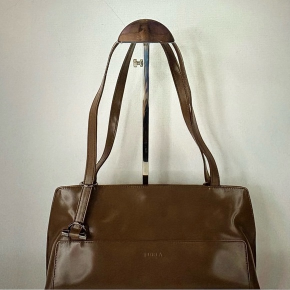 Furla Brown Shoulder Bag (gently used) with dust bag - Picture 16 of 17